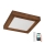Brilagi - Plafoniera LED dimmerabile da bagno WOODY FRAME LED/24W/230V quercia ciliegio 30x30 cm 3000-6000K IP44 + telecomando