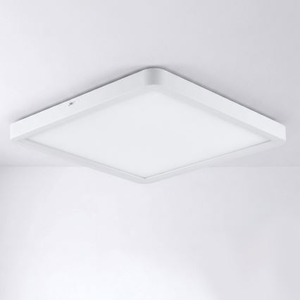 Brilagi - Plafoniera LED dimmerabile ESTELA SQUARE LED/36W/230V 3000-6500K 31x31 cm bianca + telecomando