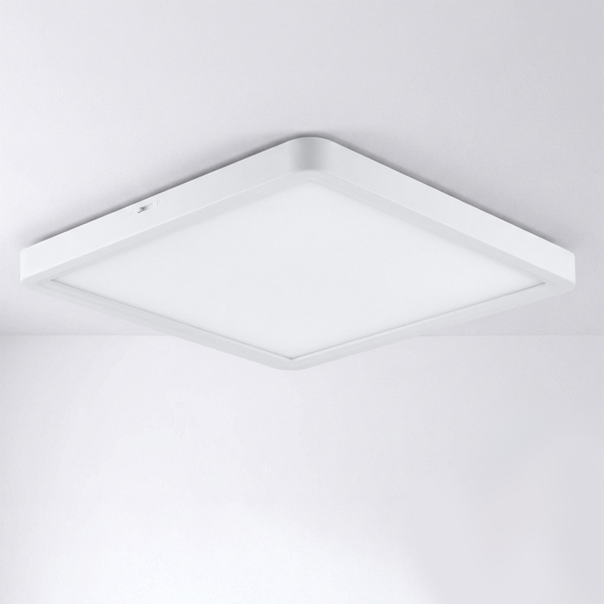 Brilagi - Plafoniera LED dimmerabile ESTELA SQUARE LED/36W/230V 3000-6500K 31x31 cm bianca + telecomando