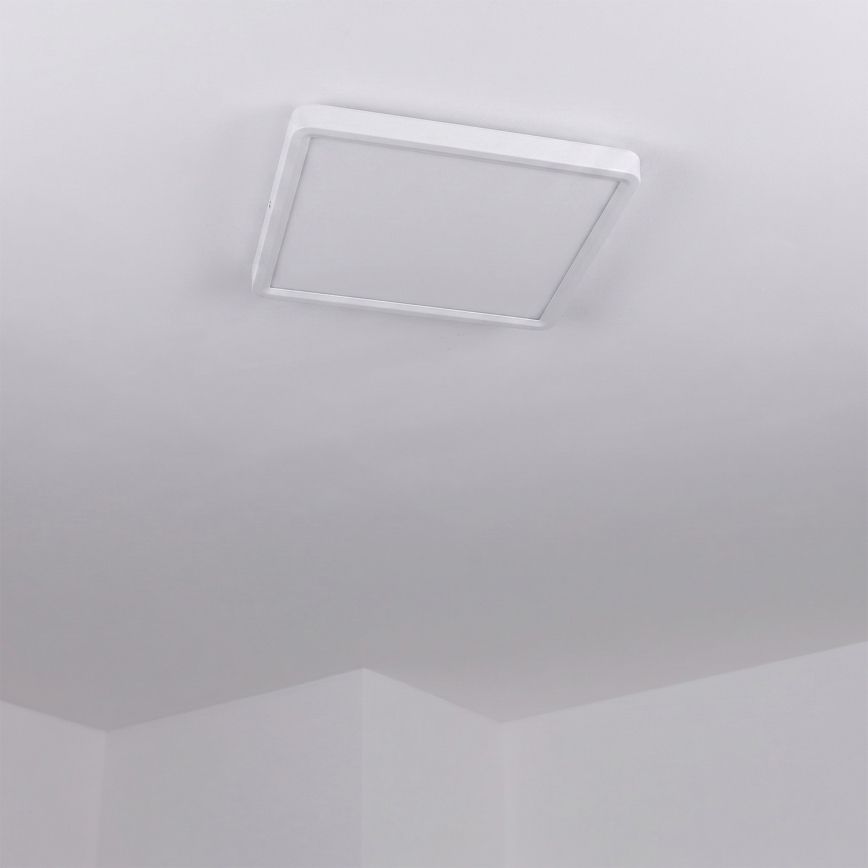 Brilagi - Plafoniera LED dimmerabile ESTELA SQUARE LED/36W/230V 3000-6500K 31x31 cm bianca + telecomando