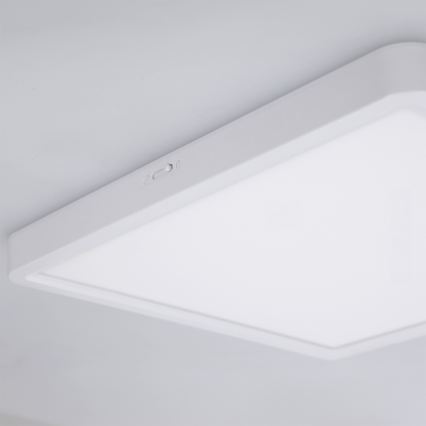 Brilagi - Plafoniera LED dimmerabile ESTELA SQUARE LED/36W/230V 3000-6500K 31x31 cm bianca + telecomando