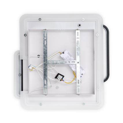 Brilagi - Plafoniera LED dimmerabile FLARE LED/64W/230V 3000-6000K 45x45 cm bianco/nero + telecomando