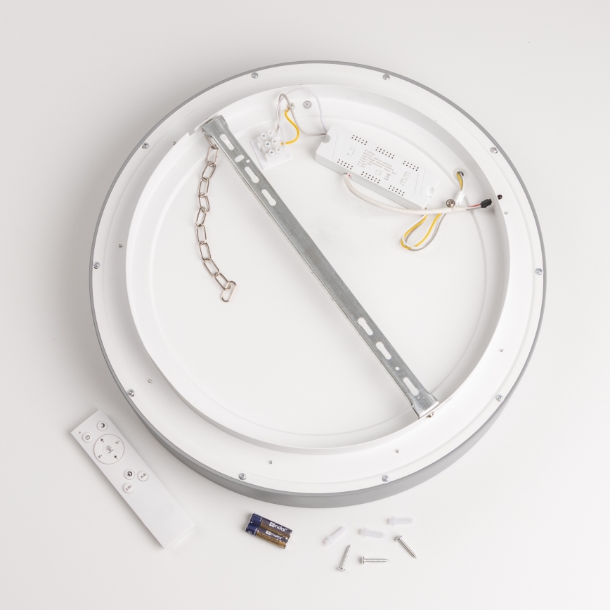 Brilagi - Plafoniera LED dimmerabile FALCON LED/40W/230V 3000–6500K Ø 45 cm grigia + telecomando