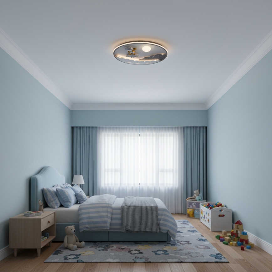 Brilagi - Plafoniera dimmerabile a LED per bambini ASTRO LED/68W/230V 3000-6000K Ø 49 cm + telecomando