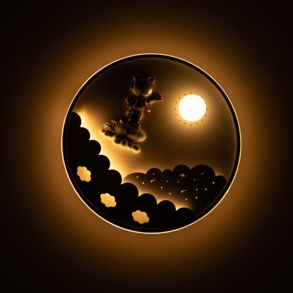 Brilagi - Plafoniera dimmerabile a LED per bambini ASTRO LED/68W/230V 3000-6000K Ø 49 cm + telecomando