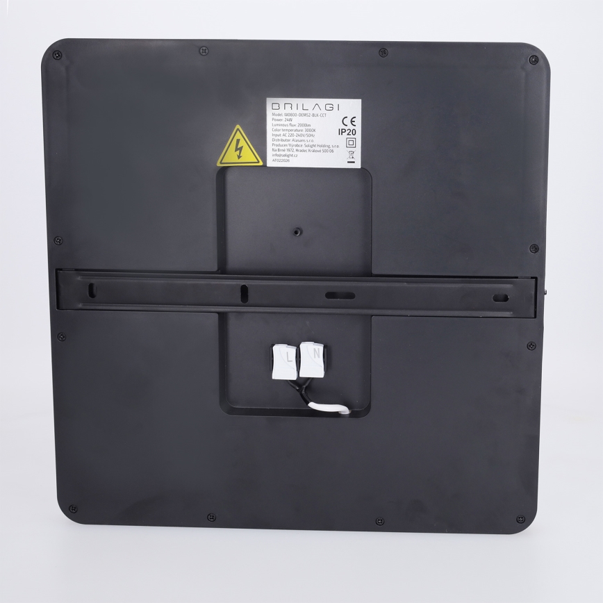Brilagi - Plafoniera LED dimmerabile ESTELA SQUARE LED/36W/230V 3000-6500K 31x31 cm nera + telecomando