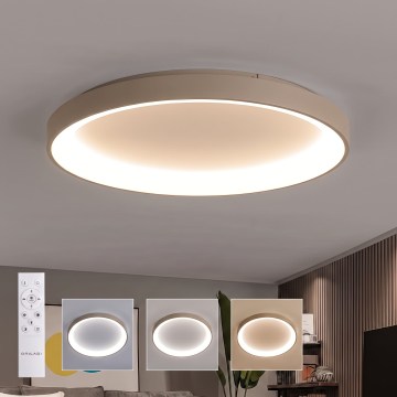 BRILAGI - Plafoniera LED dimmerabile FALCON II LED/108W/230V 3000-6500K Ø 80 cm bianco/beige + telecomando