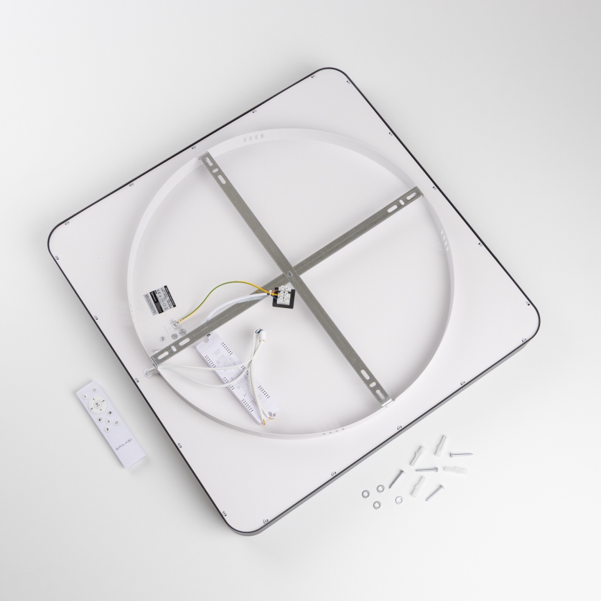 Brilagi - Plafoniera dimmerabile a LED FALCON II LED/125W/230V 3000-6500K 60x60 cm nera + telecomando