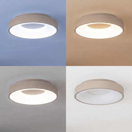 BRILAGI - Plafoniera LED dimmerabile FALCON II LED/67 W/230 V 3000-6500 K Ø 40 cm bianco/beige + telecomando