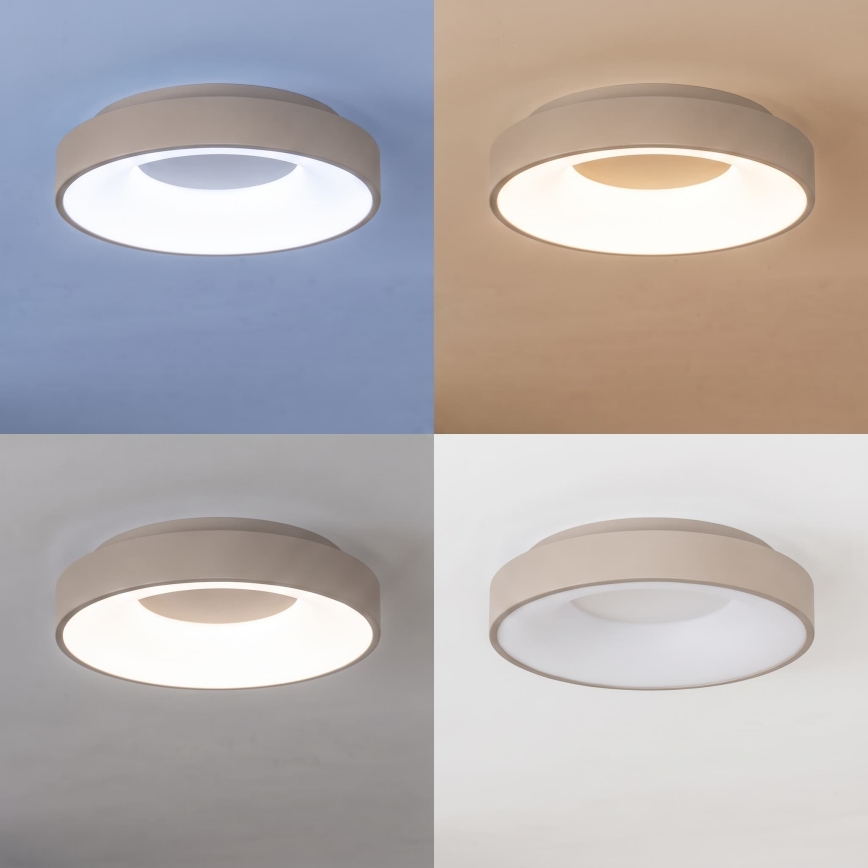 BRILAGI - Plafoniera LED dimmerabile FALCON II LED/67 W/230 V 3000-6500 K Ø 40 cm bianco/beige + telecomando