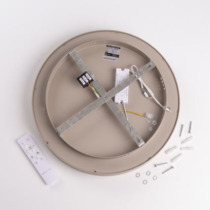 BRILAGI - Plafoniera LED dimmerabile FALCON II LED/67 W/230 V 3000-6500 K Ø 40 cm bianco/beige + telecomando