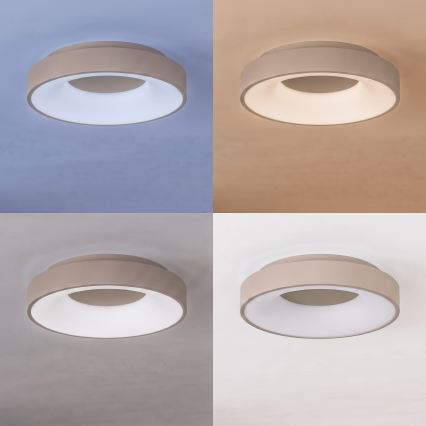 BRILAGI - Plafoniera dimmerabile a LED FALCON II LED/67W/230V 3000-6500K Ø 40 cm beige + telecomando