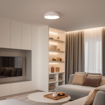 Brilagi - Plafoniera dimmerabile a LED FALCON II LED/67W/230V 3000-6500K Ø 40 cm bianca + telecomando