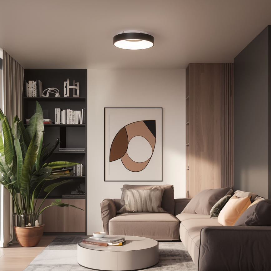 Brilagi - Plafoniera LED dimmerabile FALCON II LED/67W/230V 3000-6500K Ø 40 cm nera + telecomando