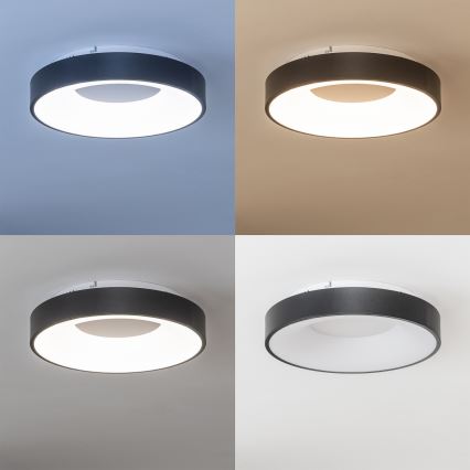 Brilagi - Plafoniera LED dimmerabile FALCON II LED/67W/230V 3000-6500K Ø 40 cm nera + telecomando