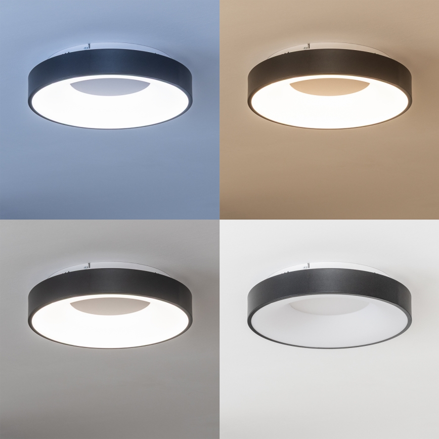 Brilagi - Plafoniera LED dimmerabile FALCON II LED/67W/230V 3000-6500K Ø 40 cm nera + telecomando