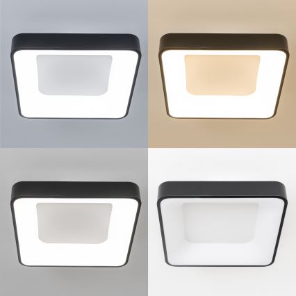 Brilagi - Plafoniera LED dimmerabile FALCON II LED/80W/230V 3000-6500K 40x40 cm nero + telecomando