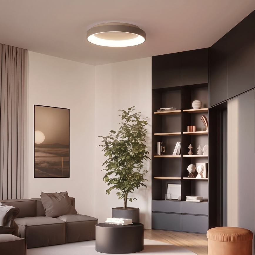 BRILAGI - Plafoniera dimmerabile a LED FALCON II LED/99W/230V 3000-6500K Ø 60 cm bianco/beige + telecomando