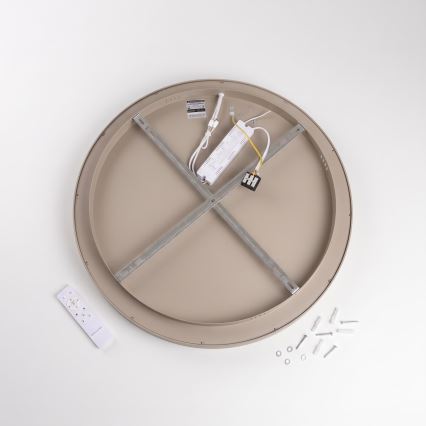 BRILAGI - Plafoniera dimmerabile a LED FALCON II LED/99W/230V 3000-6500K Ø 60 cm bianco/beige + telecomando
