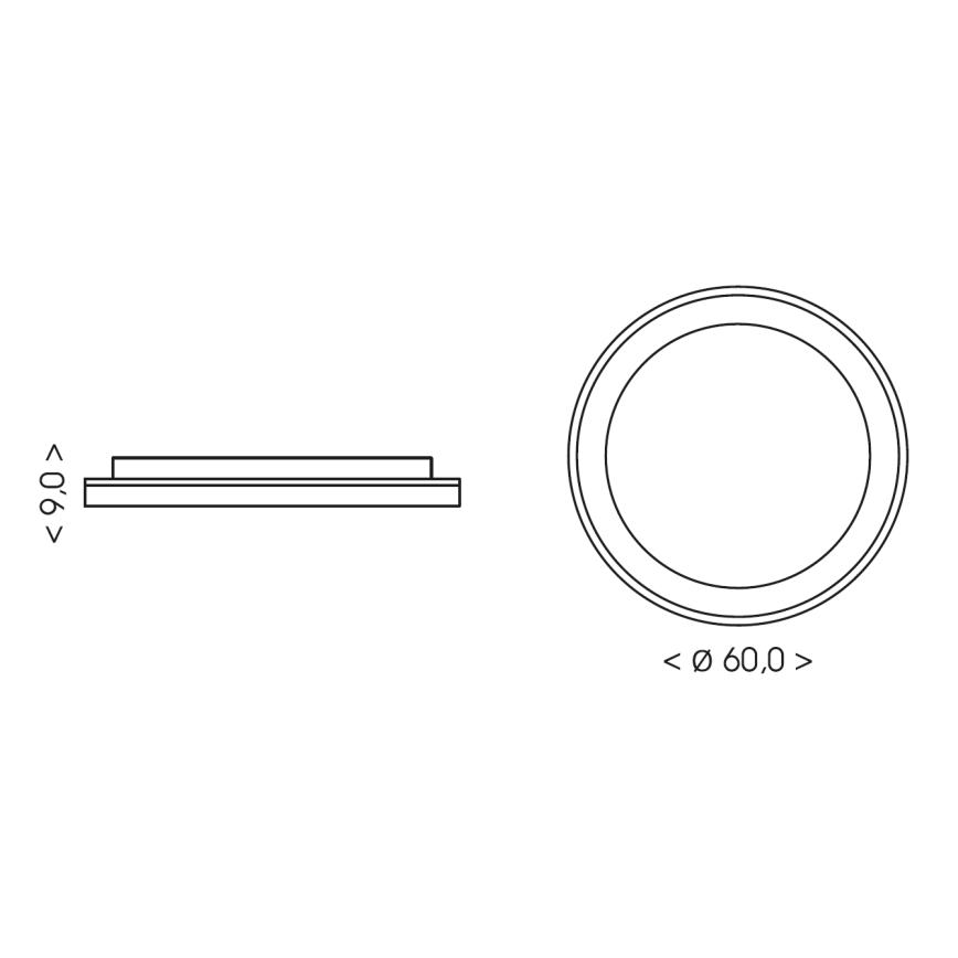 BRILAGI - Plafoniera dimmerabile a LED FALCON II LED/99W/230V 3000-6500K Ø 60 cm bianco/beige + telecomando