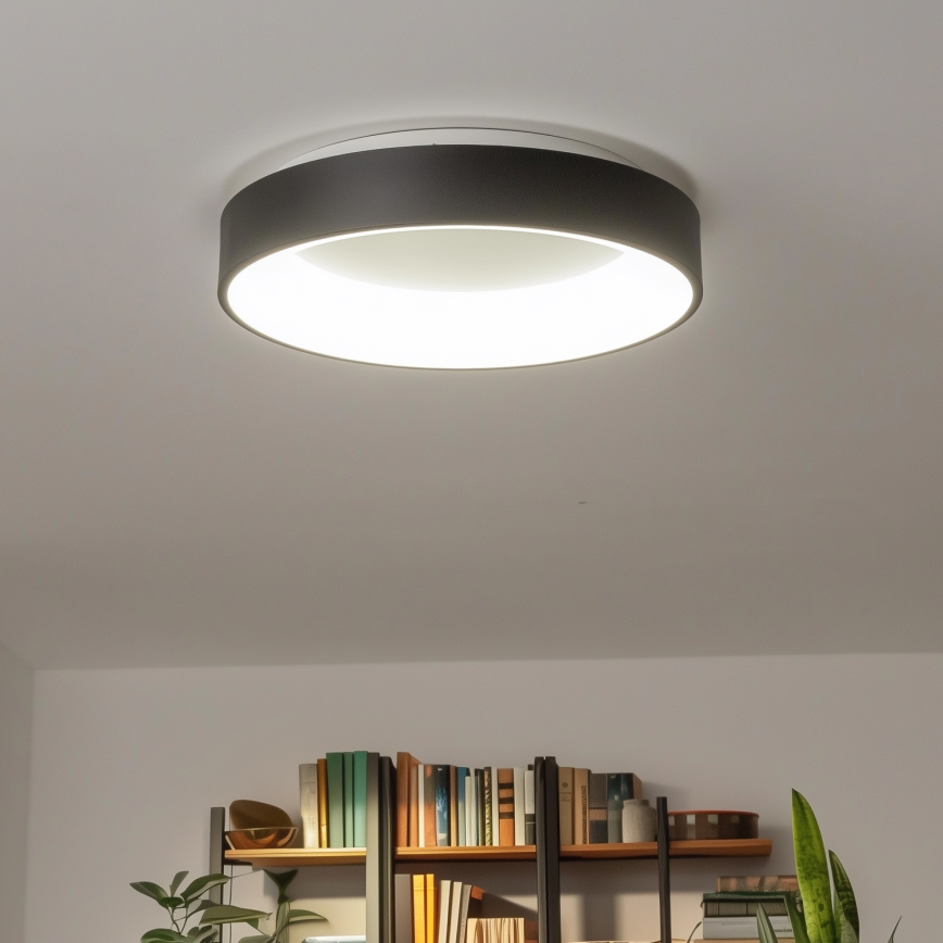 Brilagi - Plafoniera LED dimmerabile FALCON LED/80W/230V 3000-6500K nero + telecomando