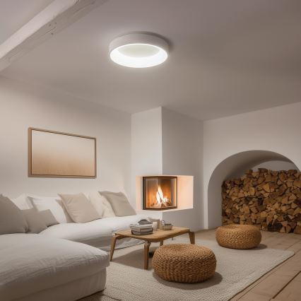 Brilagi - Plafoniera LED dimmerabile FALCON LED/80W/230V 3000-6500K Ø 60 cm bianco + telecomando