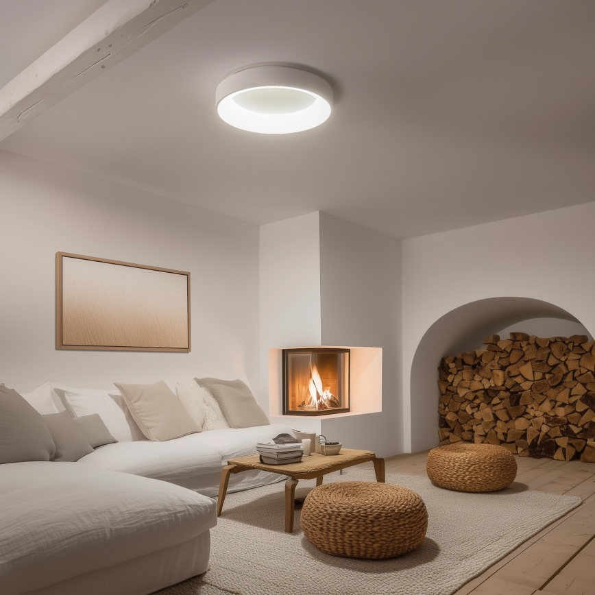 Brilagi - Plafoniera LED dimmerabile FALCON LED/80W/230V 3000-6500K Ø 60 cm bianco + telecomando