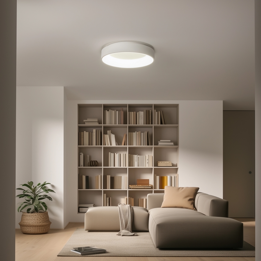 Brilagi - Plafoniera LED dimmerabile FALCON LED/80W/230V 3000-6500K Ø 60 cm bianco + telecomando