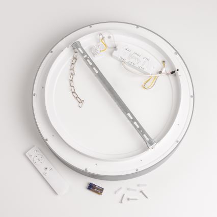 Brilagi - Plafoniera LED dimmerabile FALCON LED/80W/230V 3000-6500K Ø 60 cm grigio + telecomando