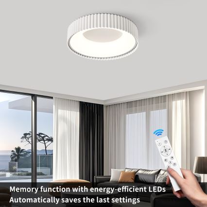 Brilagi - LED dimmerabile. plafoniera FALCON MODERN LED/30W/230V 3000-6000K 40 cm bianco + telecomando