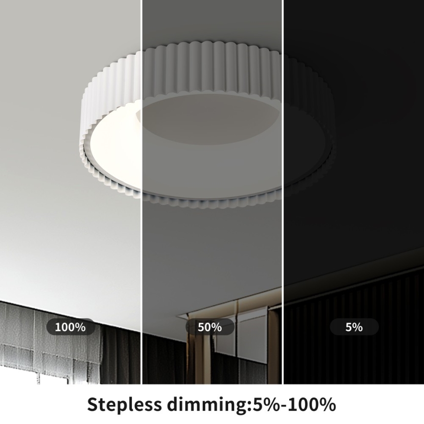 Brilagi - LED dimmerabile. plafoniera FALCON MODERN LED/30W/230V 3000-6000K 40 cm bianco + telecomando