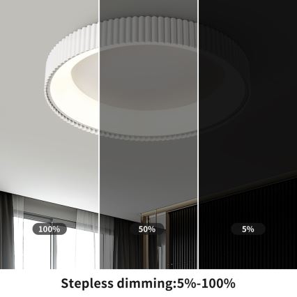 Brilagi - Plafoniera LED dimmerabile FALCON MODERN LED/54W/230V 3000-6000K 60 cm bianco + telecomando