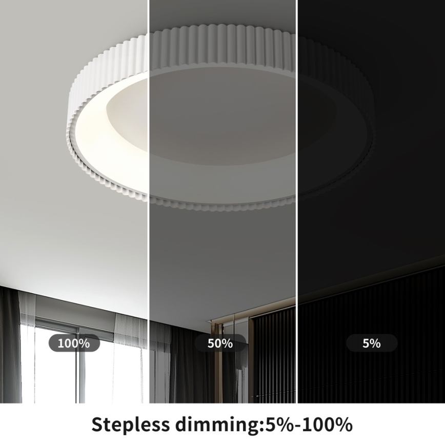 Brilagi - Plafoniera LED dimmerabile FALCON MODERN LED/54W/230V 3000-6000K 60 cm bianco + telecomando