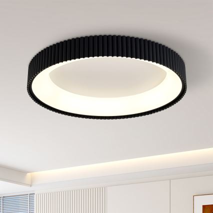Brilagi - Plafoniera LED dimmerabile FALCON MODERN LED/54W/230V 3000-6500K diam. 60 cm nera + telecomando
