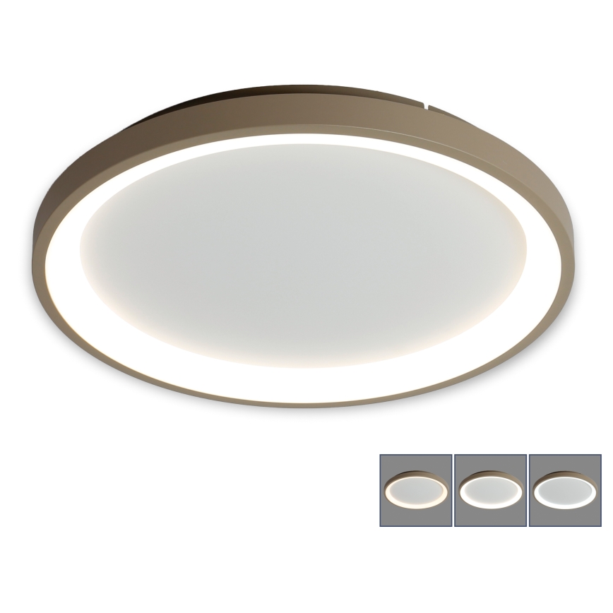 BRILAGI - Plafoniera LED dimmerabile FALCON SLIM LED/42W/230V 3000-6500K Ø 50 cm bianco/beige + telecomando