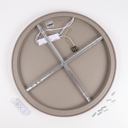 BRILAGI - Plafoniera LED dimmerabile FALCON SLIM LED/42W/230V 3000-6500K Ø 50 cm bianco/beige + telecomando