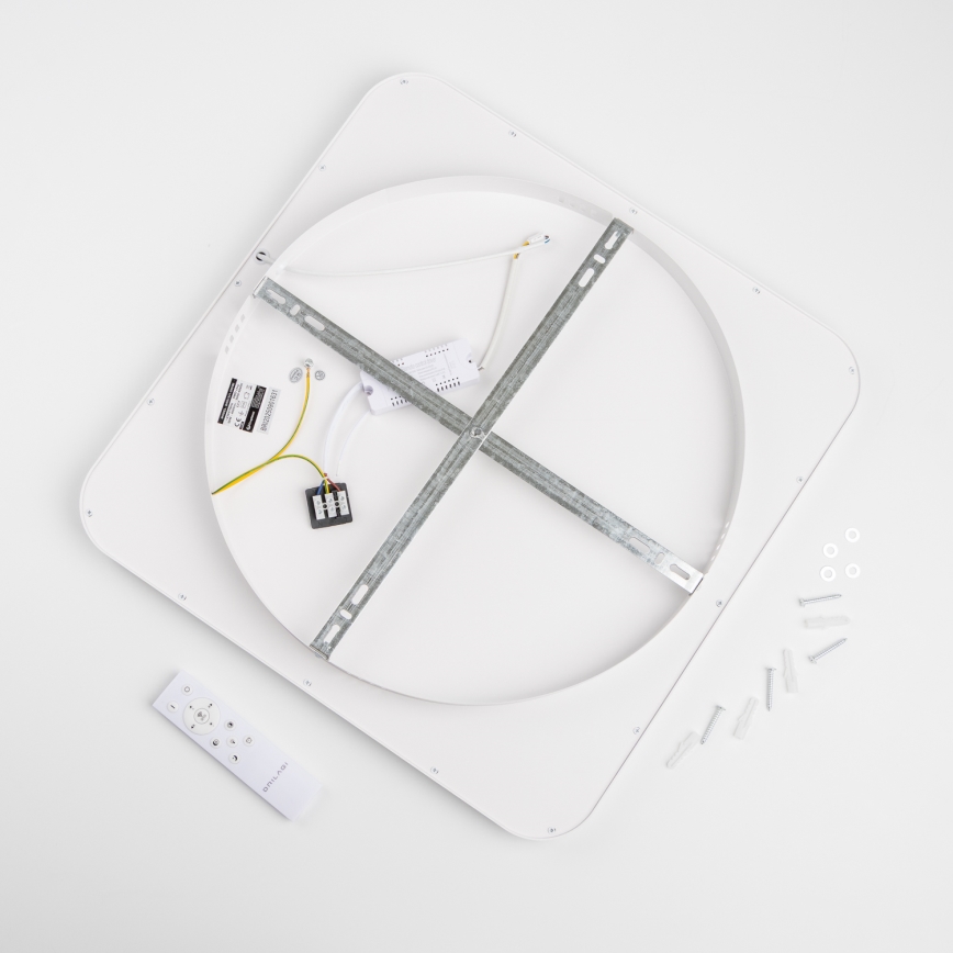 Brilagi - Plafoniera LED dimmerabile FALCON SLIM LED/50W/230V 3000-6500K 50x50 cm bianco + telecomando