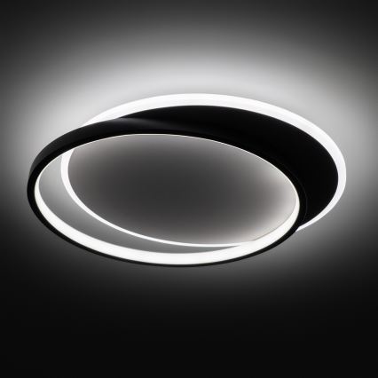 Brilagi - Plafoniera dimmerabile a LED FLARE LED/48W/230V 3000-6000K 39,5x45 cm bianco/nero + telecomando