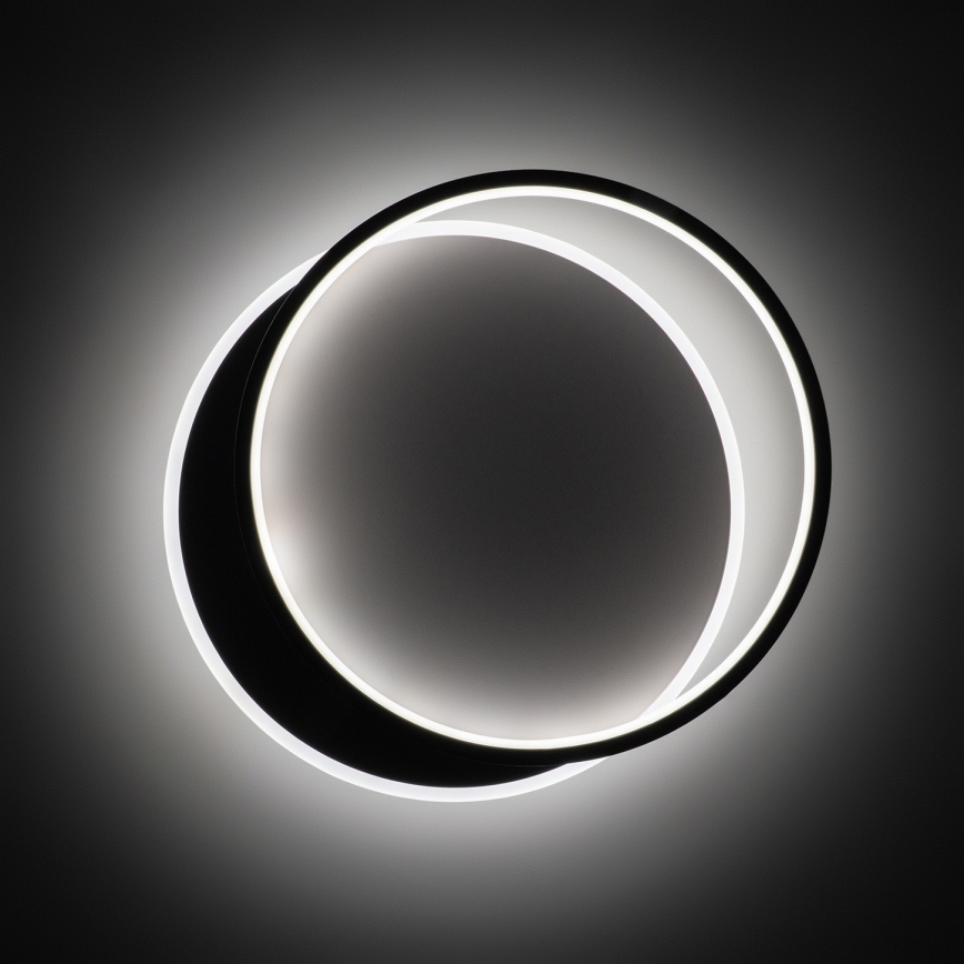 Brilagi - Plafoniera dimmerabile a LED FLARE LED/48W/230V 3000-6000K 39,5x45 cm bianco/nero + telecomando