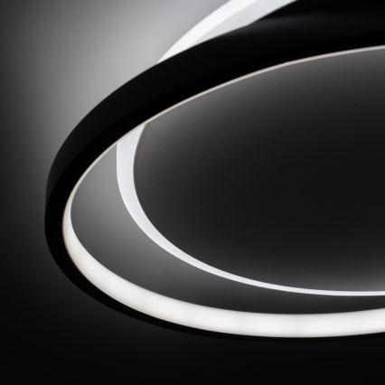 Brilagi - Plafoniera dimmerabile a LED FLARE LED/48W/230V 3000-6000K 39,5x45 cm bianco/nero + telecomando