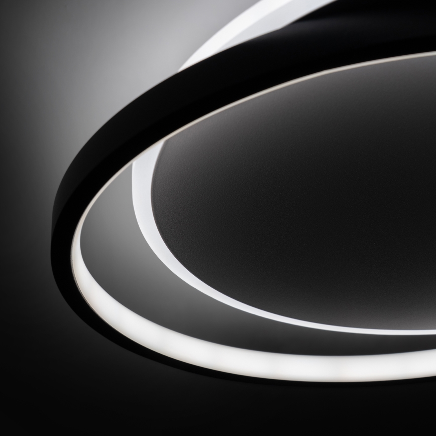 Brilagi - Plafoniera dimmerabile a LED FLARE LED/48W/230V 3000-6000K 39,5x45 cm bianco/nero + telecomando