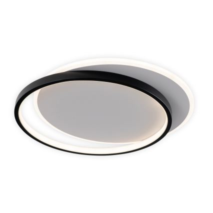 Brilagi - Plafoniera dimmerabile a LED FLARE LED/48W/230V 3000-6000K 39,5x45 cm bianco/nero + telecomando