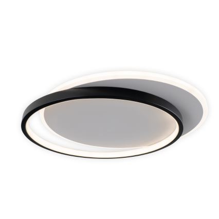 Brilagi - Plafoniera dimmerabile a LED FLARE LED/48W/230V 3000-6000K 39,5x45 cm bianco/nero + telecomando