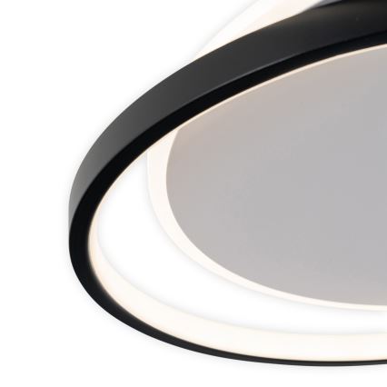 Brilagi - Plafoniera dimmerabile a LED FLARE LED/48W/230V 3000-6000K 39,5x45 cm bianco/nero + telecomando