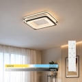 BRILAGI - Plafoniera LED dimmerabile FLARE LED/102W/230V 3000-6000K 50x50 cm nera + telecomando