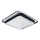 Brilagi - Plafoniera LED dimmerabile FLARE LED/102W/230V 3000-6000K 50x50 cm nera + telecomando