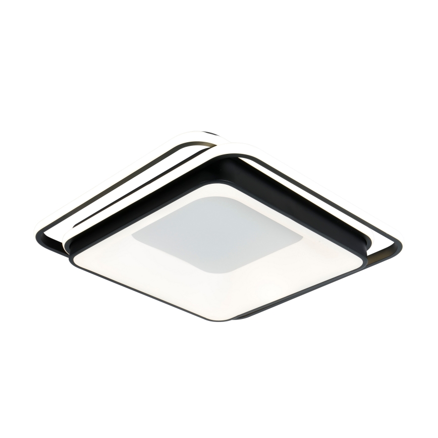 Brilagi - Plafoniera LED dimmerabile FLARE LED/102W/230V 3000-6000K 50x50 cm nera + telecomando
