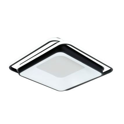 Brilagi - Plafoniera LED dimmerabile FLARE LED/102W/230V 3000-6000K 50x50 cm nera + telecomando