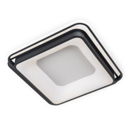 BRILAGI - Plafoniera LED dimmerabile FLARE LED/102W/230V 3000-6000K 50x50 cm nera + telecomando
