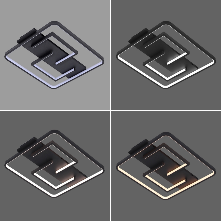 Brilagi - Plafoniera LED dimmerabile FLARE LED/34W/230V 48x48 cm 3000-6000K + telecomando